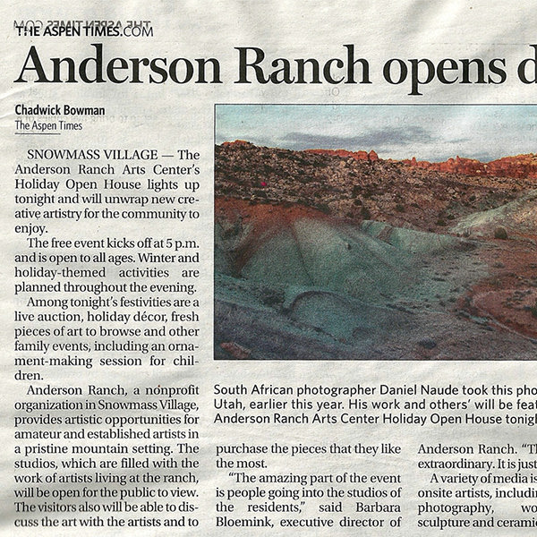 Anderson Ranch Opens Doors for Holiday Event - Aspen Times